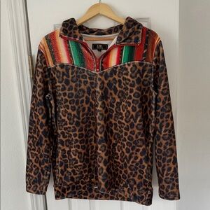 L&B Multicolor Leopard Print Sweatshirt
